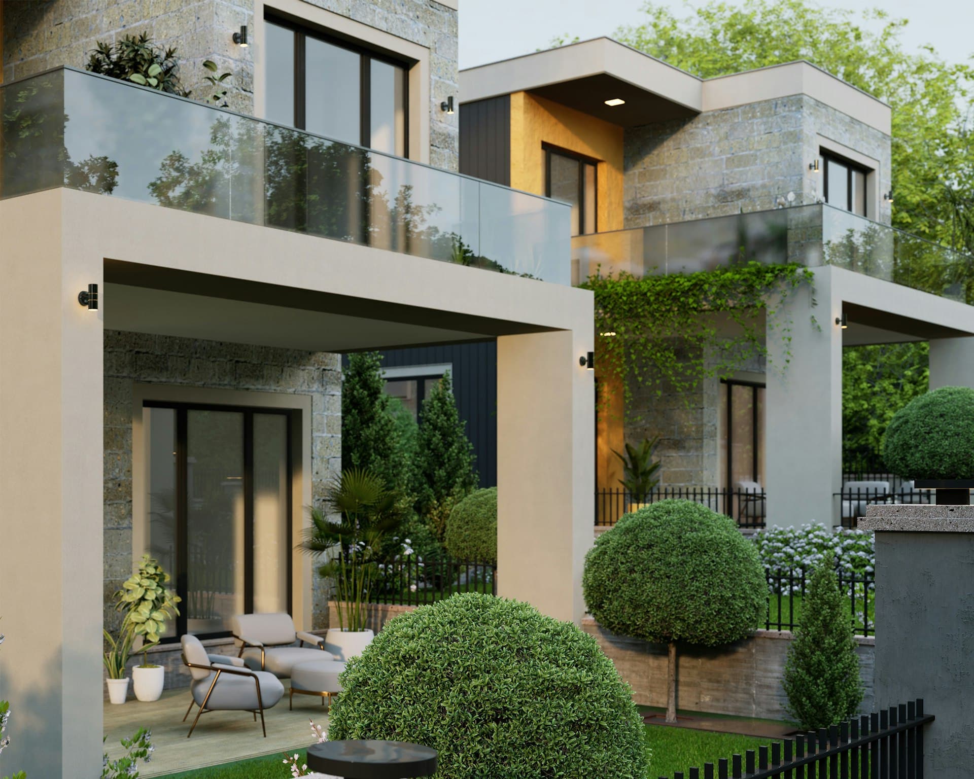 Sold McLean estate with a circular drive and formal landscaping