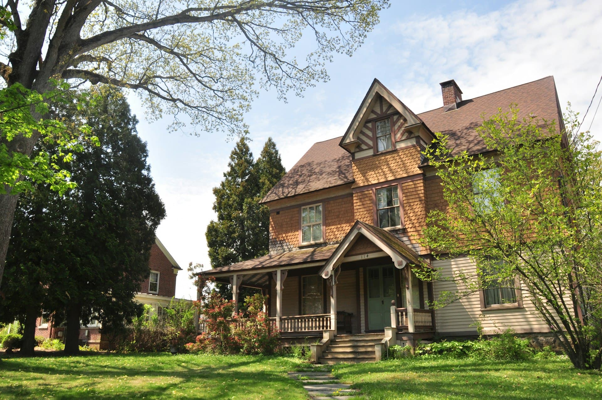 Sold Arlington residence with a classic brick exterior